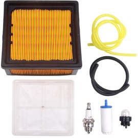 Goodbest New Air Filter Fuel Filter Kit Compatible With Husqvarna K760 K770 Concrete Cut Off Saw Power Cutter Stens 605-618 Replace 574362301 574362302 525470601 525470602