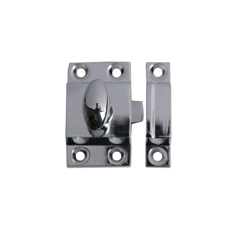 Chrome Turn Catches Harmac House® 2 Pack Twist Door Locks