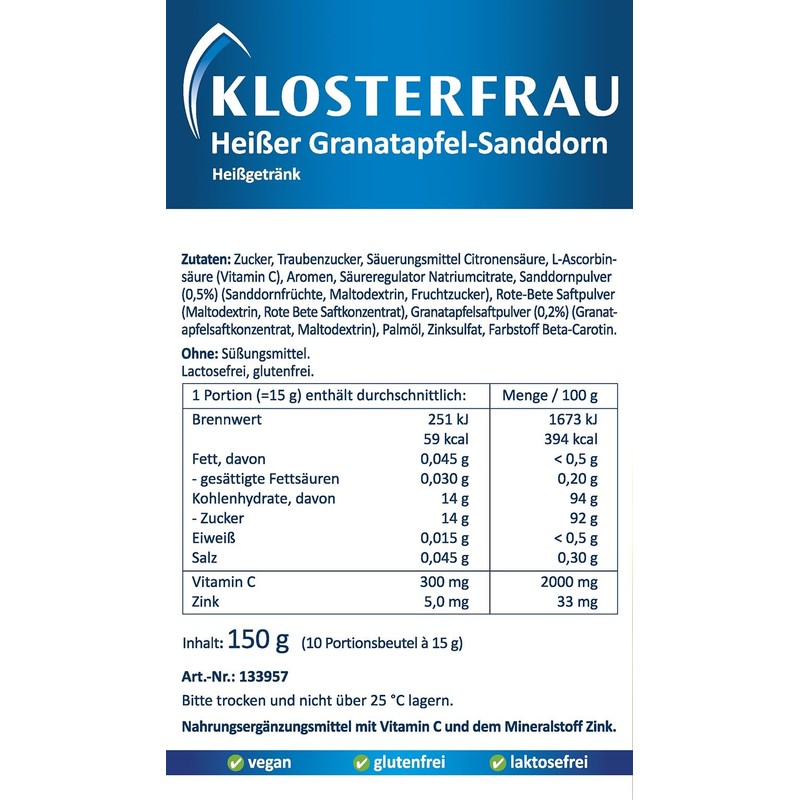 Klosterfrau Hot Pomegranate Sea Buckthorn Pack of 10