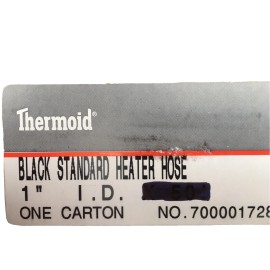 Thermoid 5’ Thermoid 1” Black Standard Heater Hose Made In USA 5 Ft