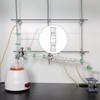 stonylab Glass Straight Connecting Adapter, Borosilicate Glass 70mm Between Two