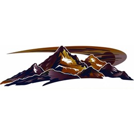 Montana 1 RV Keystone Mountain Scene Decal Graphic -68