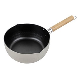 Pearl Metal HB-3080 Snow Flat Pot, 7.9 inches (20 cm), For Gas Fire, Inner Surface, Fluorine Processing, Outer Surface, Anodized Aluminum, My Select