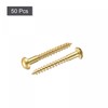 sourcing map Wood Screws M2.5 x 20 mm Slotted Round
