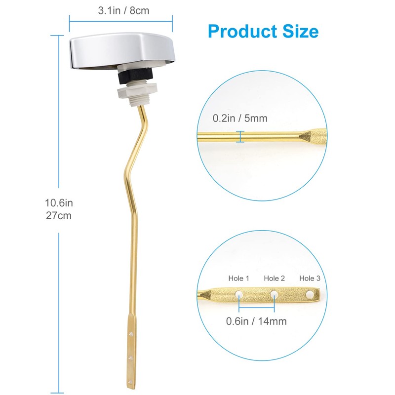 Hibbent Flush Tank Lever Compatible with TOTO THU068#CP Trip Lvr