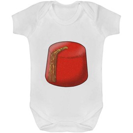 Azeeda 3-6 Month 'Fez Hat' Baby Grow/Bodysuit (GR00090275)