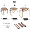iClimb Lightweight Stable Alu. Folding Square Table Roll Up Top