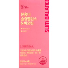 grn Pink Slim Balance & Biotin 900mg x 90 tablets, 1 month supply / grn 분홍이 슬림밸런스&비오틴 900mg x 90정 1개월분
