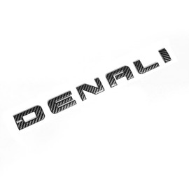 Yoaoo 1x OEM Denali Carbon fiber Emblem Carbonfibre Badge Compatible with 2007-2019 Denali Yukon Sierra Terrain (Carbon fiber)