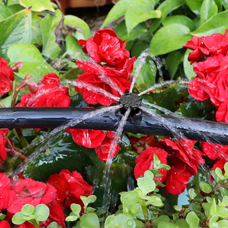 100Pcs Drip Irrigation Emitters,Adjustable Irrigation Drippers Sprinklers,1/4 Inch Emitters Micro