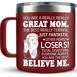 LIZAVY Christmas Gifts for Mom from Daughter, Son - Mom Christmas Gifts, Mom Gifts for Christmas - Mom Birthday Gifts, Birthday Gifts for Mom, New Mom Gifts for Women - Mom Mug 14 oz