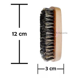 Josue Echavarria Kit Aceite Acondicionador Barba Y Bigote Cepillo Militar Cafe Tallado A Mano  Josue Echavarria