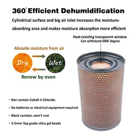 Dehumidifier for Gun Safe, Moisture Absorbers, ECCEPOPU 200g Reusable Desiccant Canister for Safe, Cabinet, Tool Box(3 Units)