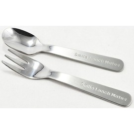 Jijinsha 42022-9 Spoon and Fork Set, Made in Japan, Blue, Sugarland, Smile Ranchmate