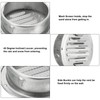 PATIKIL 4.5" Round Soffit Air Vents, Stainless Steel Louver Grille