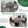 Sufdari Dining Chair Covers Set of 6 - Non-Slip Spandex