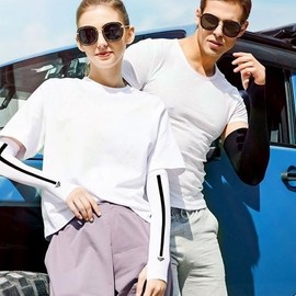 GOLOV.EJOY Hand Back UV Protection Seamless Cool Sleeves for Driving, Sports, Hiking, Fishing, Golf Hand Back Cool Sleeve (White) 3ea