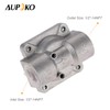 Aupoko 1/2'' Gas Regulator, 1/2"-14NPT Natural Gas Grill Regulator, Inlet