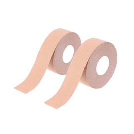 Kinesiology Tape 2.5cm*5m 2 Rolls Taping Kinesio Sports Taping Tape Marathon Knee Ankle Wrist Protective Sweat Resistant (2.5cm*5m)