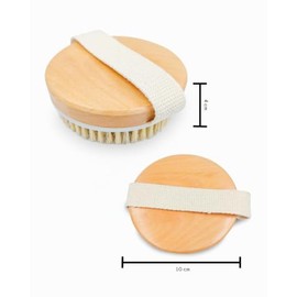 EcoGreen® - Cepillo Corporal de Cerdas Naturales, Exfoliante y Estimulante, Ideal para Combatir la Celulitis y Mejorar la Circulación Sanguínea.