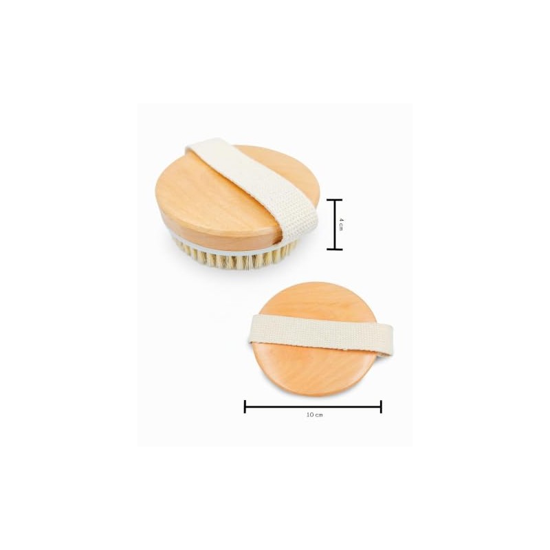 EcoGreen® - Cepillo Corporal de Cerdas Naturales, Exfoliante y Estimulante,