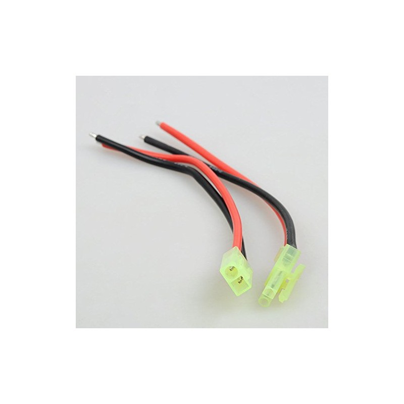 2ペアミニタミヤバッテリーコネクタ男性＆女性14awgシリコーンワイヤーエアーソフト