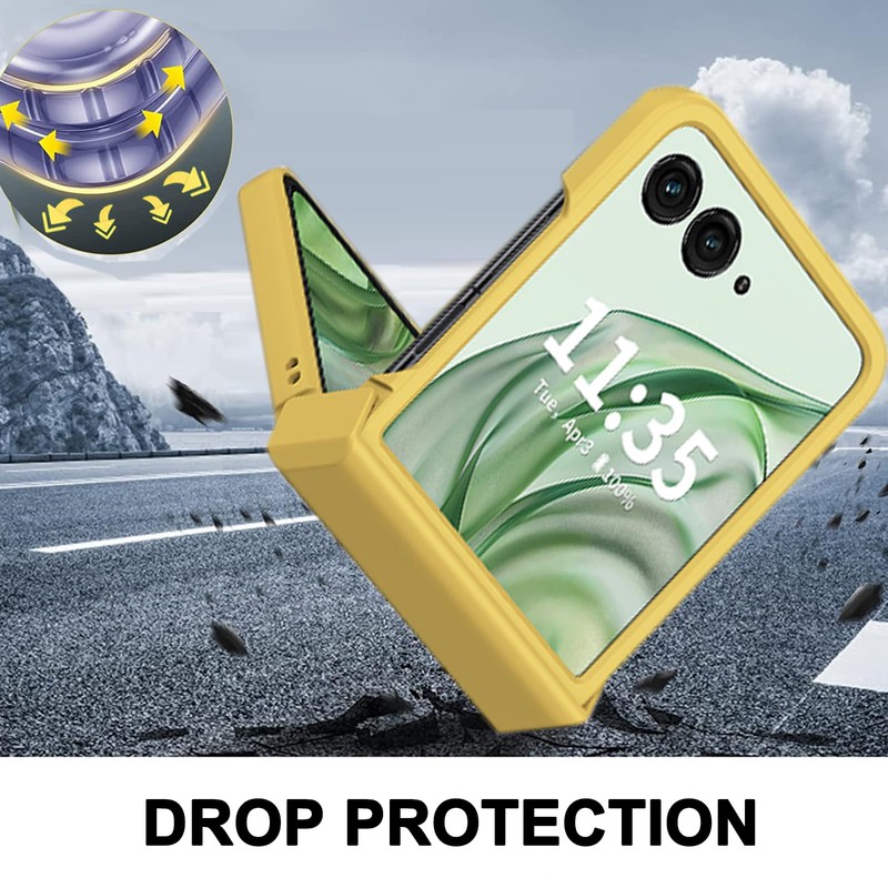 NINKI Moto Razr Plus 2024 Case - Hinge Protector, Cute