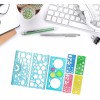 Universo en Linea Kit 9 Reglas Y Plantillas Escolares Para