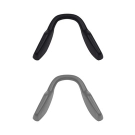 Ojo de apertura de piezas nasales de repuesto compatibles con anteojos Oakley Metalink OX8153 - Opciones, Negro y Gris Euro Fit, 0