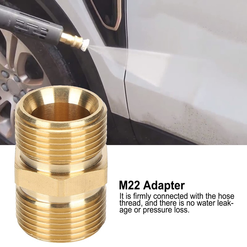 HEEPDD High Pressure Sprayer Adapter Brass M22 Metric Male Thread