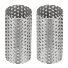 PATIKIL 2 Pcs 28mm OD Strainer Mesh, 55mm H 80 Mesh Screen Y Shaped Strainer Filter Valve Mesh Screen 304 Stainless Steel Double Layer Strainer Mesh for Debris Pump Water Oil Separation