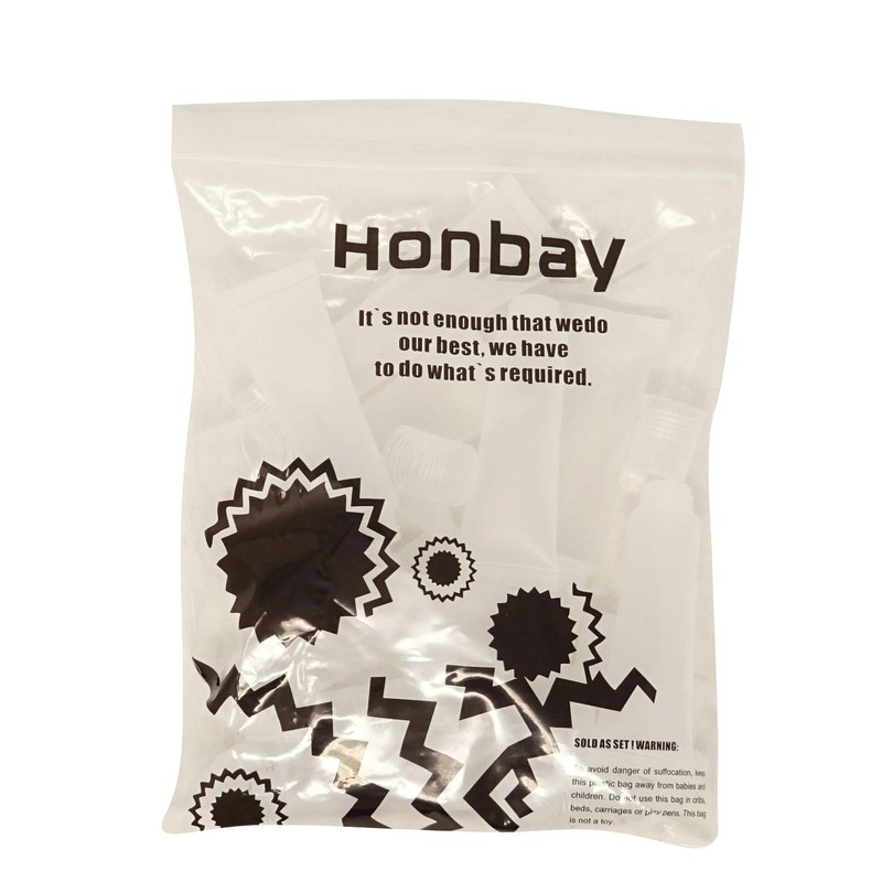 HONBAY 10PCS 15ml Refillable Clear Empty Lip Gloss Balm Containers