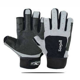 Sticky Palm Sailing Gloves Strong Amara Enforced Palm Breathable Full Finger Boating Gloves | Skiing | Sailing | Boating | Fishing | Canoeing | Kayaking | Riding | Indoor-Outdoor XXL