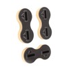 3 Pcs Surfboard Fin Box Round Cup Shape PVC Nine