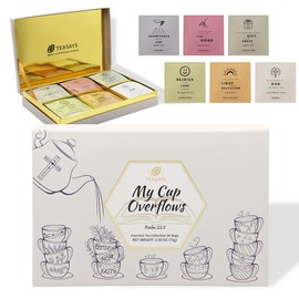 Premium Christian Tea Set with Bible Verses by TEASAYS, 30 All-Natural Whole-Leaf Teabags, Perfect for Church Friends, Religious Family, Bible Study & Prayer Groups, Baptism, Confirmation, Faith Celebration