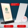 ECKEK LED Sign Holder Clear Sign Holder with LED Light