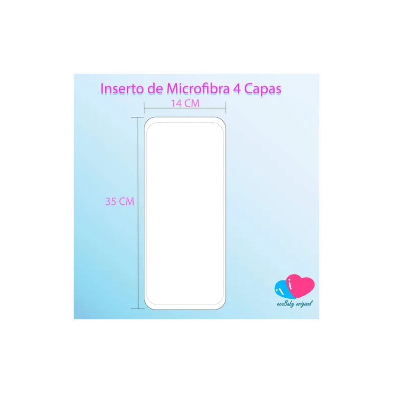 Inserto Para Pañal Ecológico Microfibra 4 Capas Ecobaby