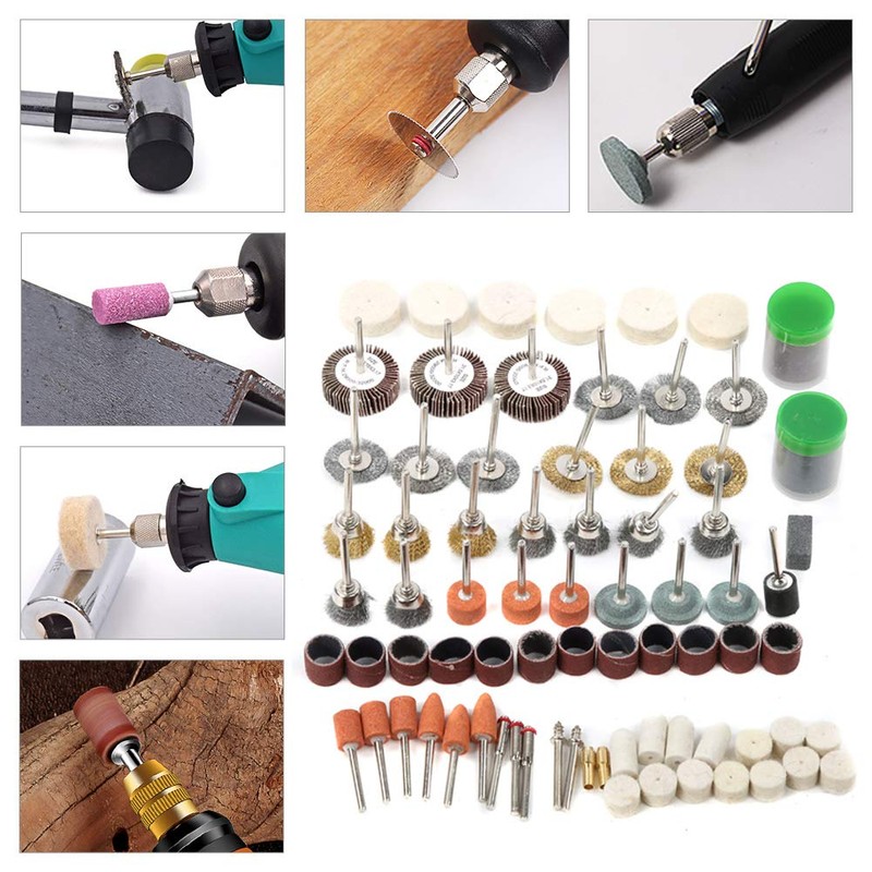 Kit de Accesorios para Herramientas Rotativas, Kit de Accesorios para