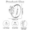 FHUIEWRY 30 Pcs Leaf Napkin Rings，Metal Leaf Napkin Ring Set,