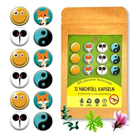 OLLEENO® Mückenschutz Nachfüller für Anti Mücken Clips (12 Stück) Nachfüllpack, rein pflanzlich, Moskito Insektenschutz, Recycelt & Parabenfrei, Nachfüllpads Wandern Camping Sport, 15-20 Tage Wirkung