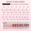 Canvalite Soft Gel French Tip Nails, 180 Pcs Almond Press