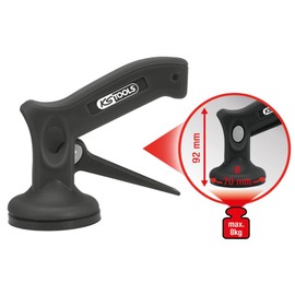 KS Tools 140.1015 Single handed mini suction holder,max8kg