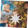 Homoyoyo 3pcs Christmas Shades Folding Paper Hanging Decorations for Warm