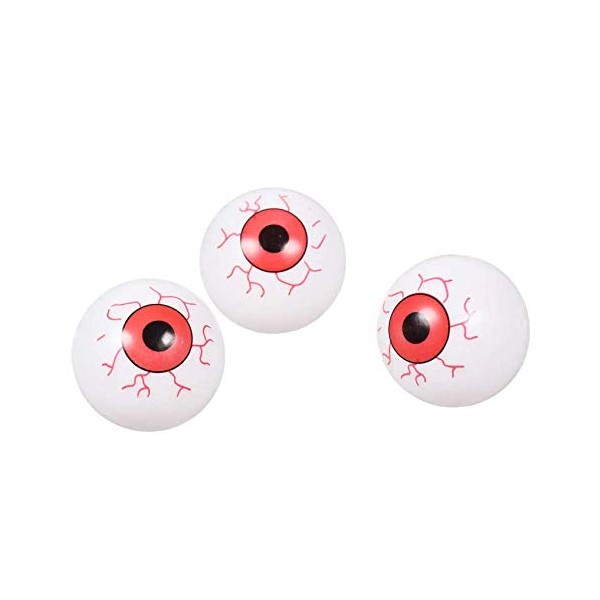 Greenbrier Eyeball ping Pong Balls for Halloween or Table Tennis, 2 Colors, 24 PCS Total