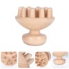Wooden Massage Brush Mushroom Shaped Hairbrush for Scalp Relax Scalp