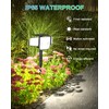 HAARAY Solar Outdoor Lights with Stakes, 2500LM 180° PIR Motion