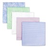 Shlax&Wing Pack of 5 Assorted Handkerchiefs for Men - Square