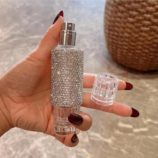 Luxury Rhinestone 30ML Refillable Perfume Bottle – High-End Portable Large