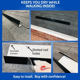 Eagle 1-26 Gauge 5 Foot Rain Diverter - Nails and Instructions Included (Mill Finish Aluminum, Copper, Galvanized, Stainless Steel & More) (2, Bronze)