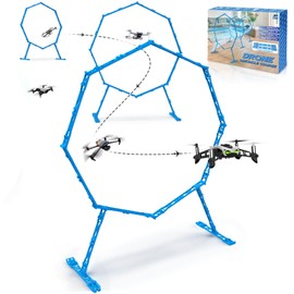 Beria Beria Drone Obstacle Course, Includes 3 Pack Easy to Build Obstacle Hoop, FPV Racing Drone Loop Gate, Suitable Competition RC FPV Racing of Drones or Model Aircraft Games for Age 6-12 Kids or Adults